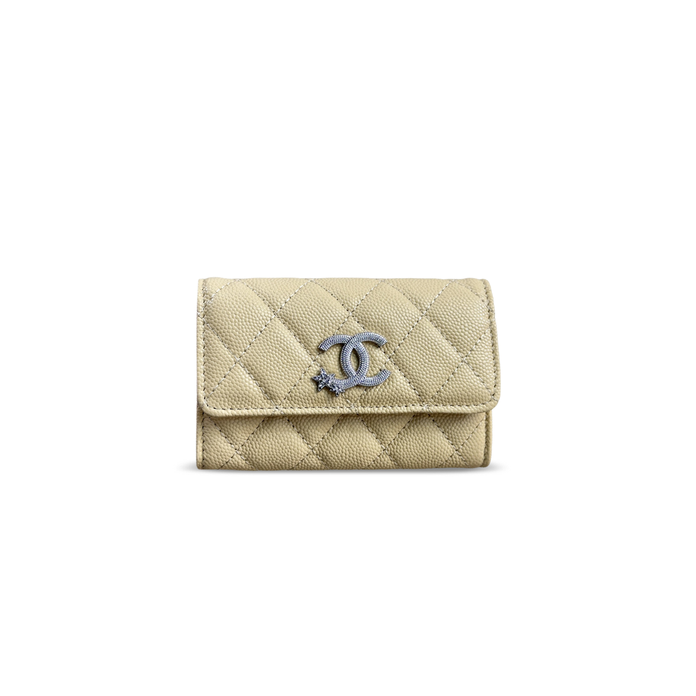 CHANEL 25B CC COMET LOGO FLAP CARD HOLDER AP4812 (11*8.5*3cm)